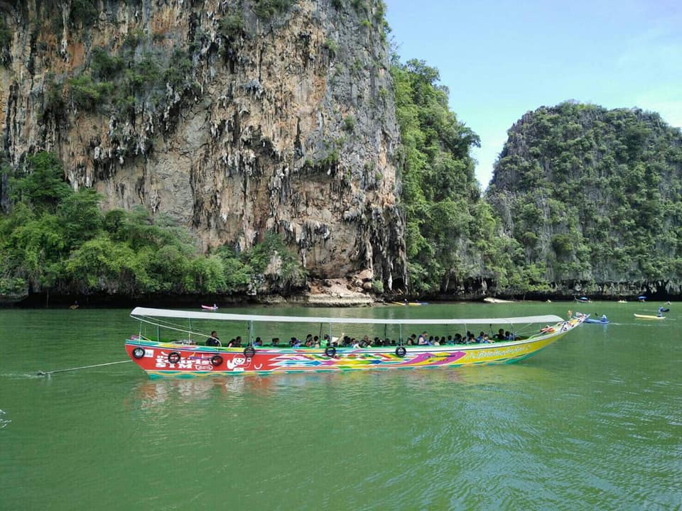 Jamesbond Island by Longtail boat