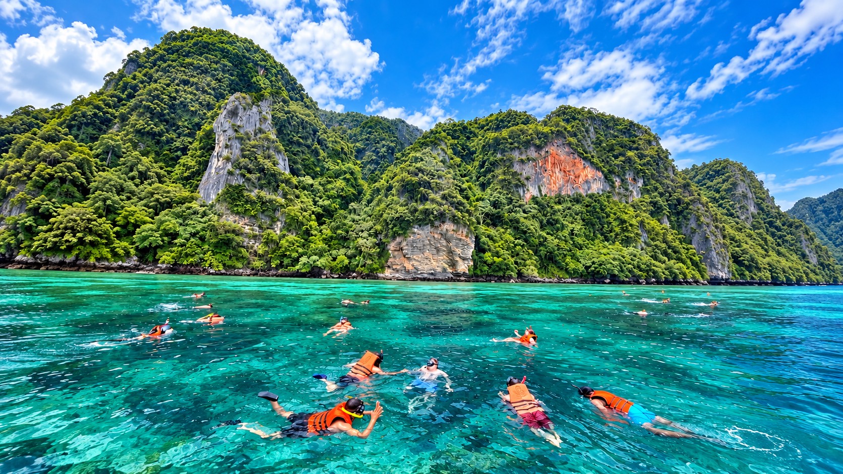 Phi Phi + Maya Bay + Khai Islands by Speedboat STANDARD TOUR
