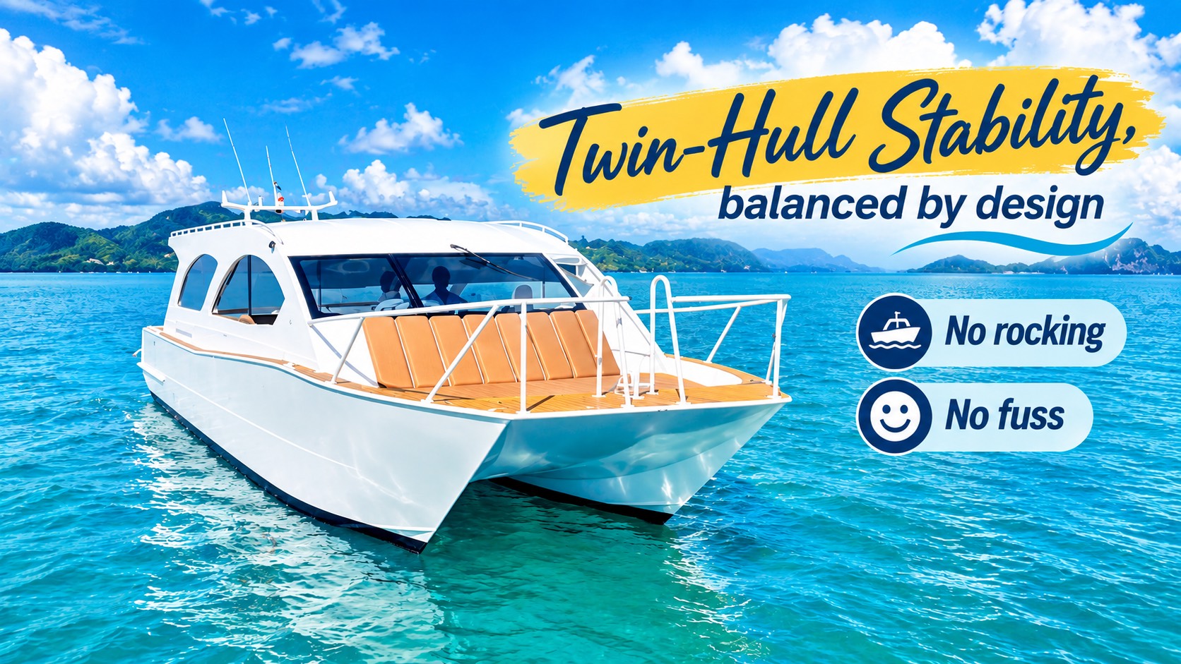 Jamesbond island By PREMIUM Speed Catamaran 