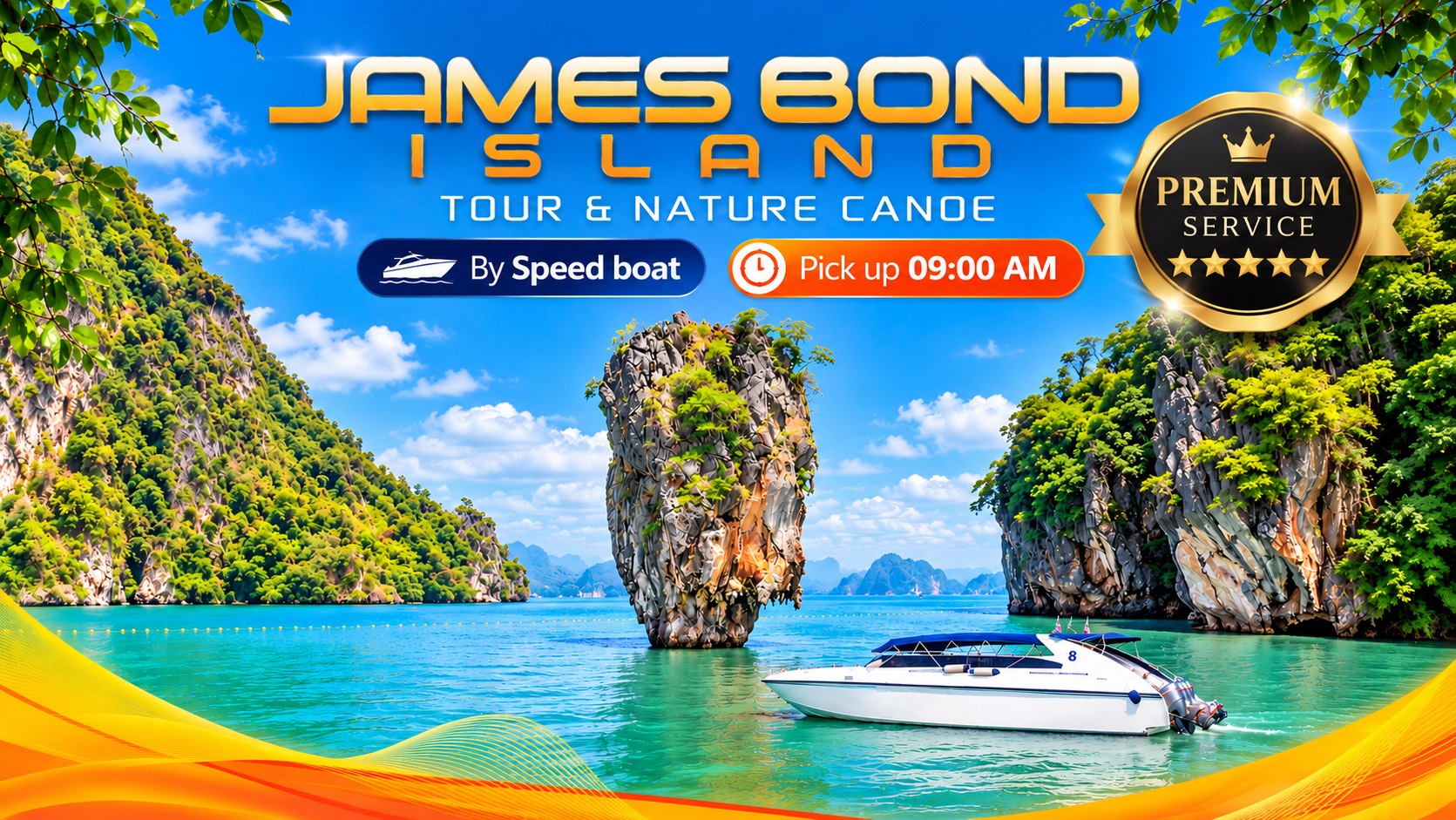 Jamesbond Island by Speedboat PREMIUM SERVICE