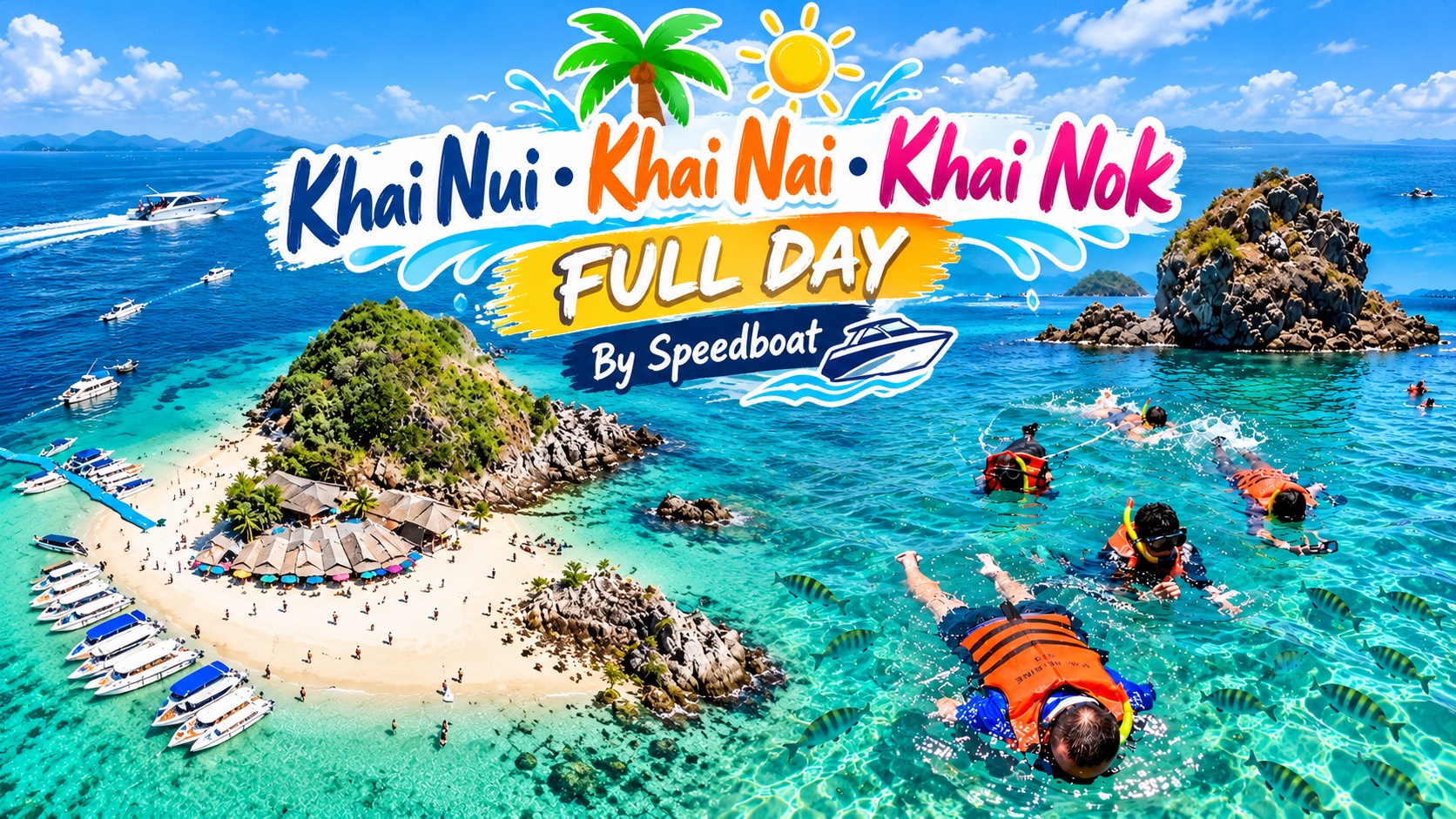 3 Khai Islands FULL DAY tours